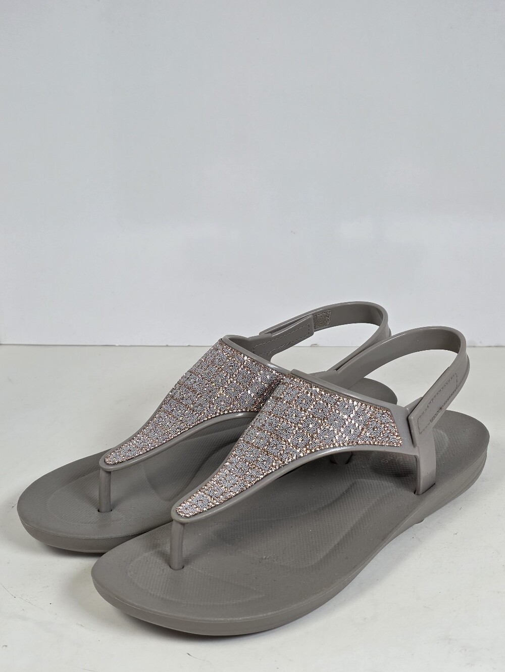 New Skechers Bungalow New In Town Rhinestone Embellished Thong Sandals
